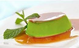 Bánh flan matcha